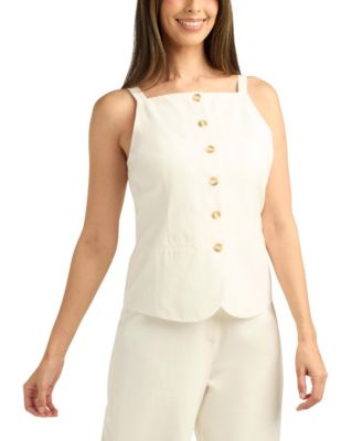 Women's Button-Front Cami Top