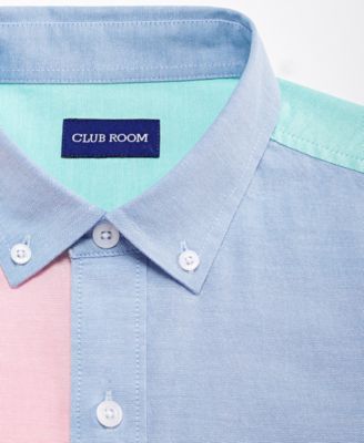 Men's Long-Sleeve Printed Oxford Shirt