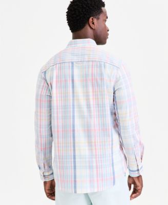 Men's Long-Sleeve Printed Oxford Shirt