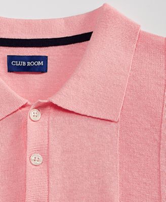 Men's Short-Sleeve Linen and Cotton Engineer Sweater