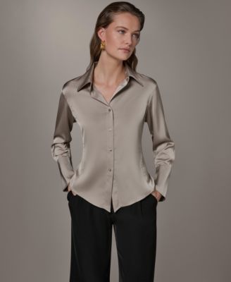 Donna Karan New York - Women's Long-Sleeve Blouse