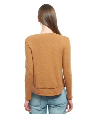 Women's Long Sleeve Mock Layer Tee