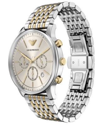 Men's Quartz Chronograph Two-Tone Stainless Steel Watch, 42mm