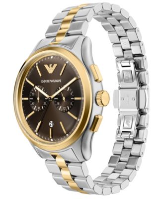 Men's Quartz Chronograph Two-Tone Stainless Steel Watch, 42mm