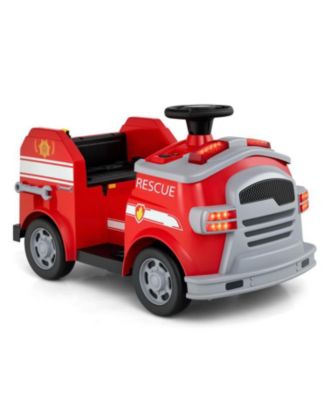 Kids 12V Fire Truck Ride-On with Tools for Ages 37-95 Months