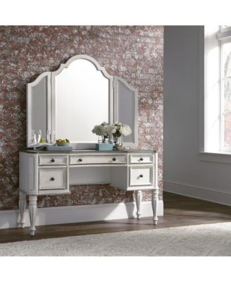 Industies, INC Magnolia Manor 3 Piece Vanity Set in Antique White