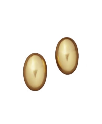 Gold-Tone Dynamic Pebble Stud Earrings