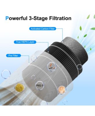 HEPA Air Purifier for Bedroom Home, With Essential Oil Diffuser, Sleep Mode, Up to 225 Sqft