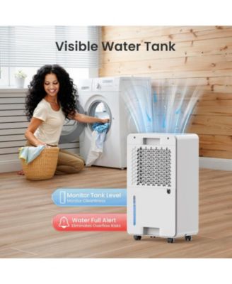 Dehumidifier for Bedroom, Dehumidifier for Basement up to 1800 sqft, 3 Operation Modes, 24H Timer, White