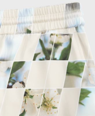 Men's Floral Blocks 6-1/2" Pull-On Shorts