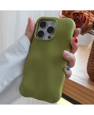 Matte Green Bubbles iPhone 15 Pro Case