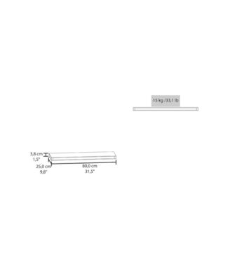 Iva Floating Shelf in Melamine