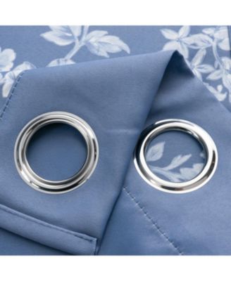 100% Polyester 190 GSM Eloise Reversible Blackout Grommet Curtain Panel 54" x 84"