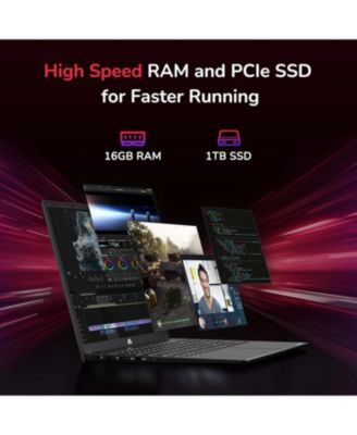 15.6" IPS FHD-Gaming-Laptop, 8 Cores AMD Ryzen 7 6800H 16GB DDR5 RAM 2TB SSD 4.7GHz Fingerprint 100W