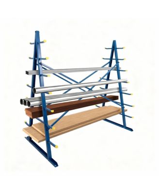 Adjustable Bar Pipe Storage Rack, 7 Levels