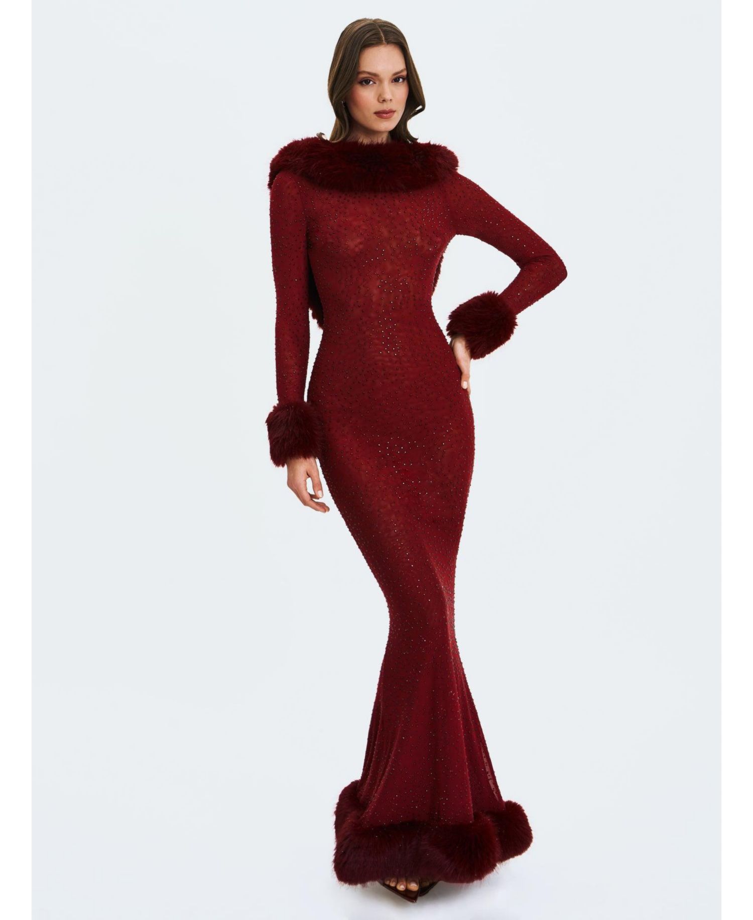 Women's Mellie Regular-Length Rhinestone Mermaid Gown