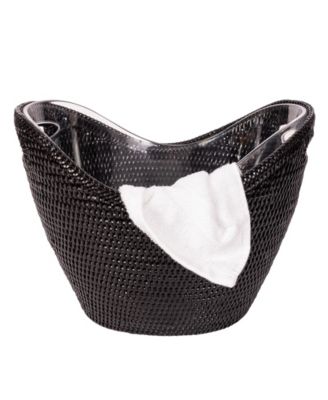 Artifacts Trading Company Rattan Champagne Bucket with Acrylic Insert