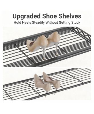 Heavy Duty Metal Garment Rack - 620lb Capacity, 6 Tiers, Adjustable Shelves, Lockable Wheels, Easy Assembly