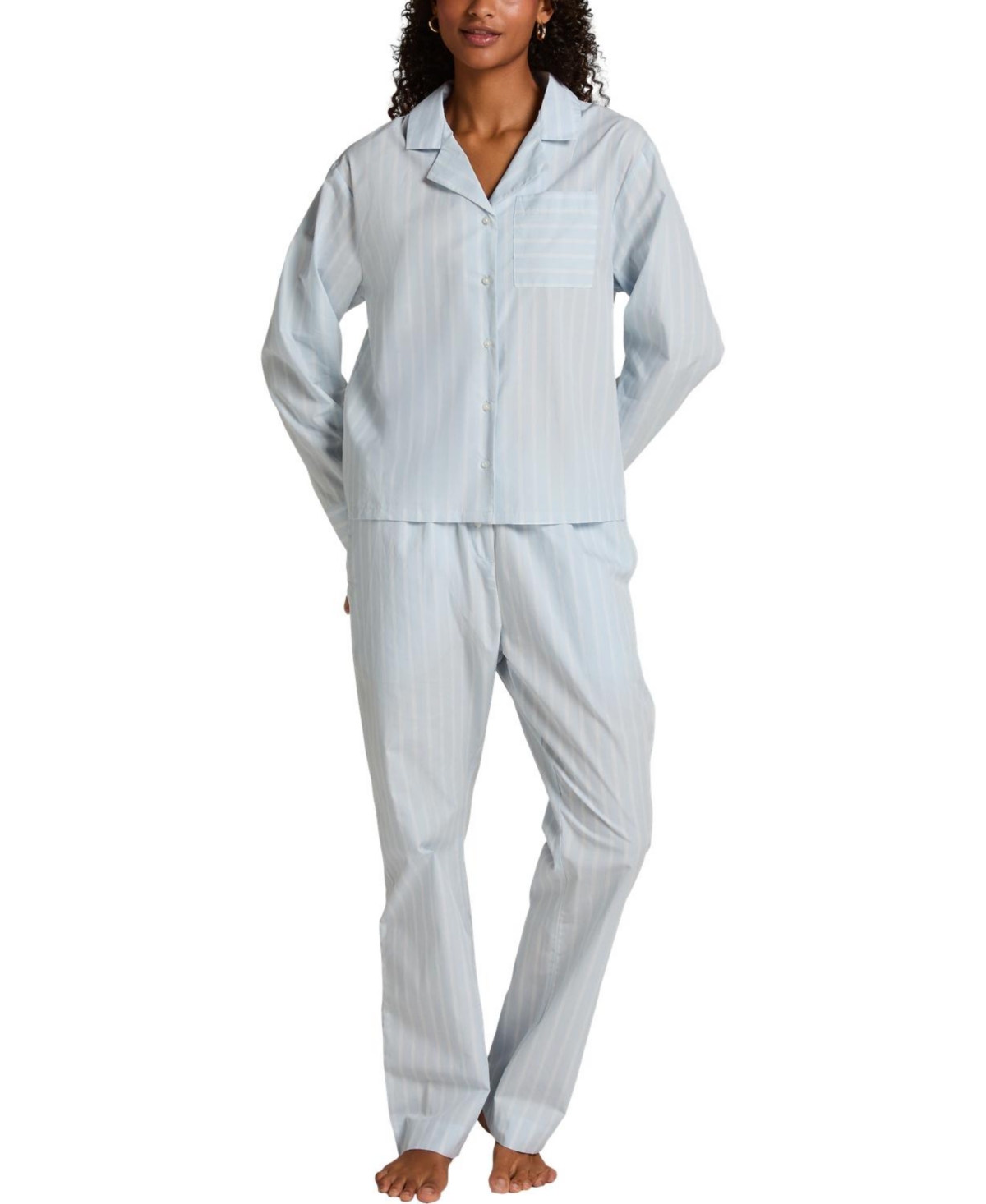 Hunkemoller Women's Woven Cotton Stripe Jacket