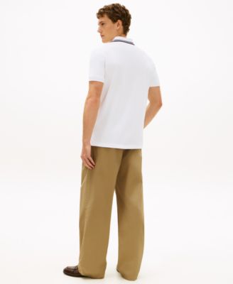 Men's Pique Badge Regular Short-Sleeve Polo Shirt