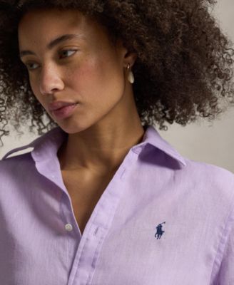 Women's Point Collar Long-Sleeve Shirt