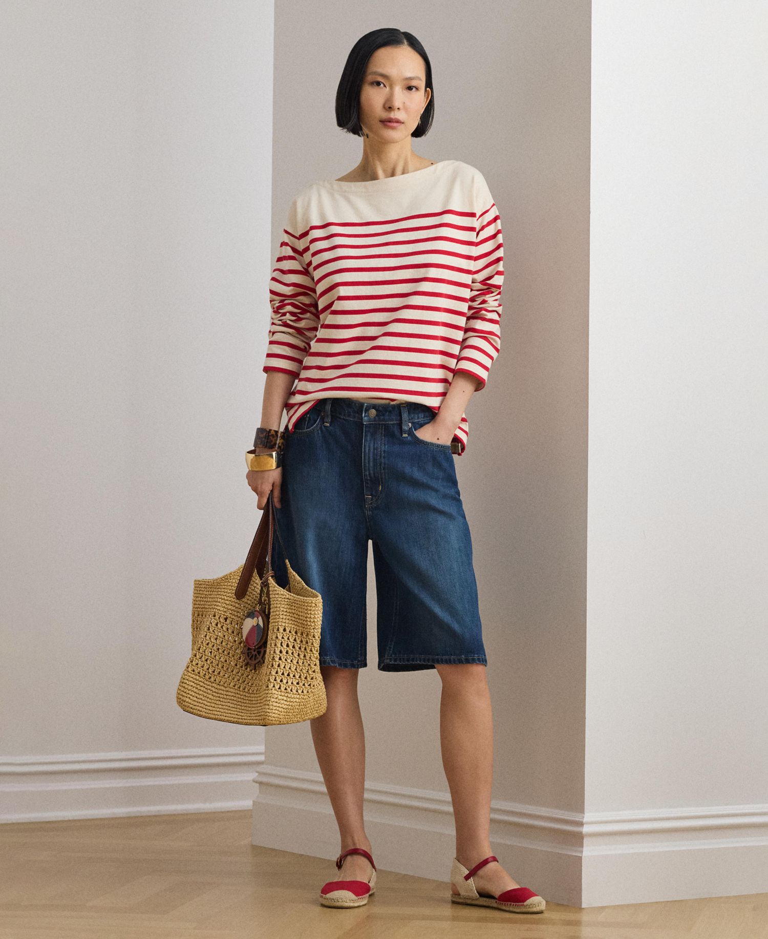 Women's Boat Neck Long-Sleeve Top