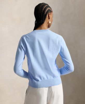 Women's Crewneck Button-Up Cardigan