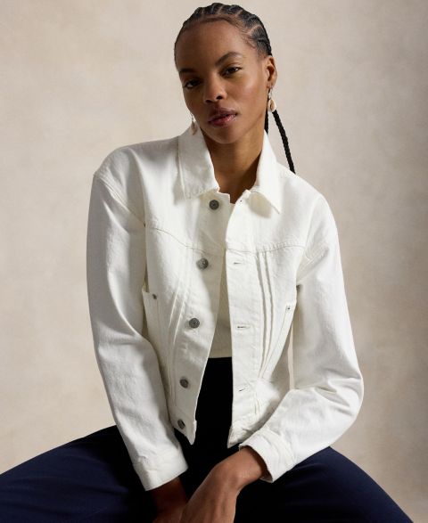 Женские куртки Polo Ralph Lauren Women's Spread Collar Long-Sleeve Trucker Denim Jacket