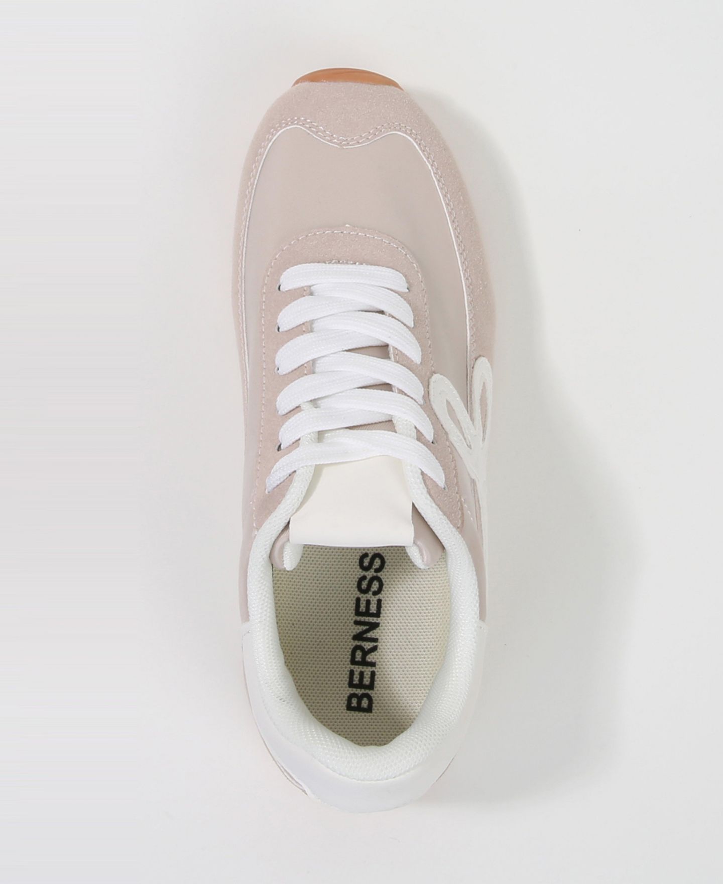 Женские кроссовки BERNESS Simone Lace-Up, цвет: Бежевый — фото 4