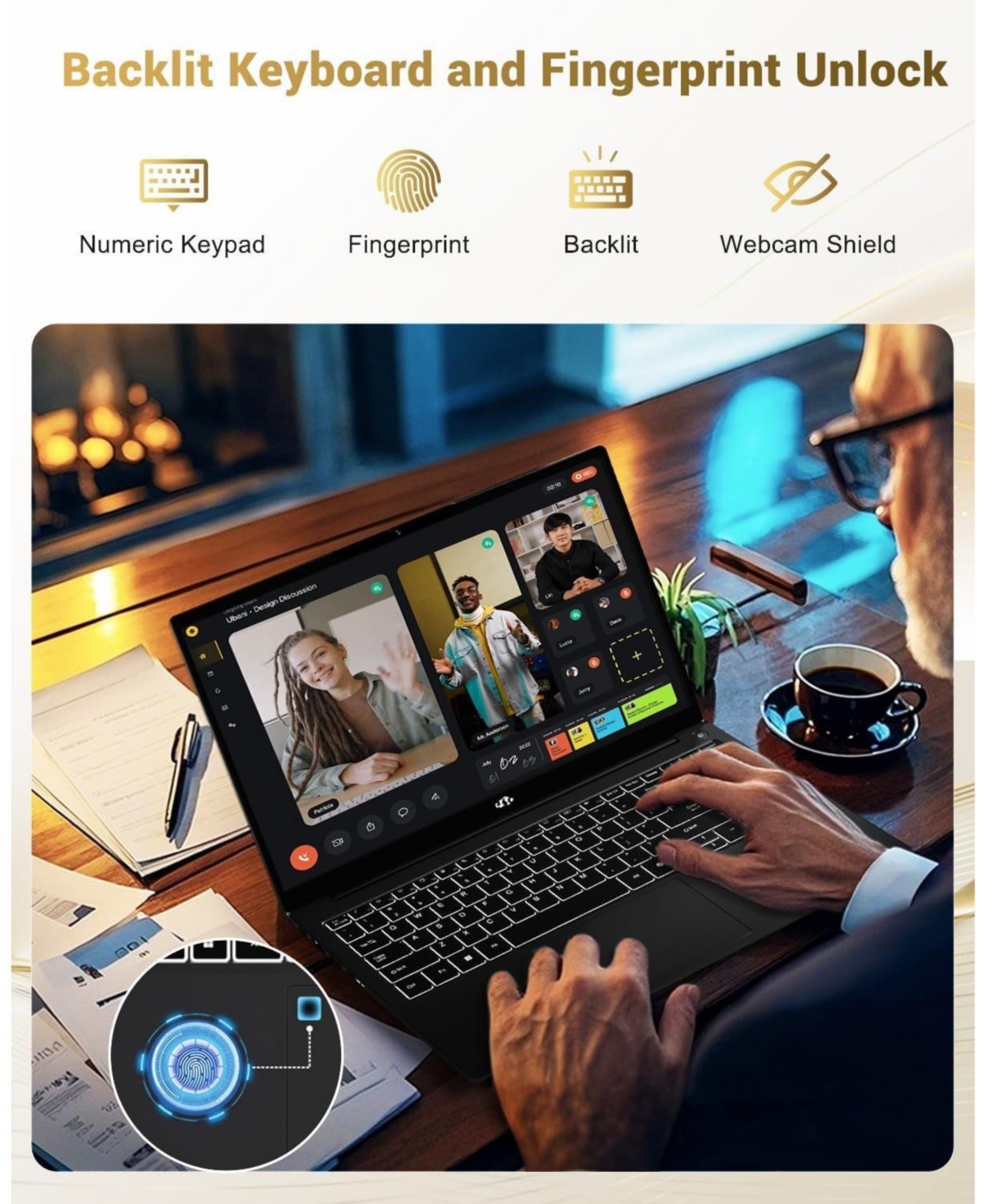 Nimo 15.6" Ips Fhd-Gaming-Laptop, Amd Ryzen 7 8745HS 32GB DDR5 Ram 1TB Ssd 4.9GHz Radeon 780M Graphics 100W Usb-c 4.0