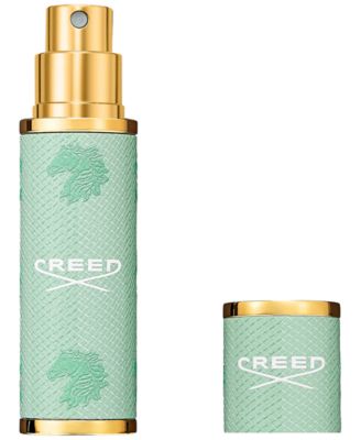 Green Leather Refillable Travel Spray, 0.16 oz.