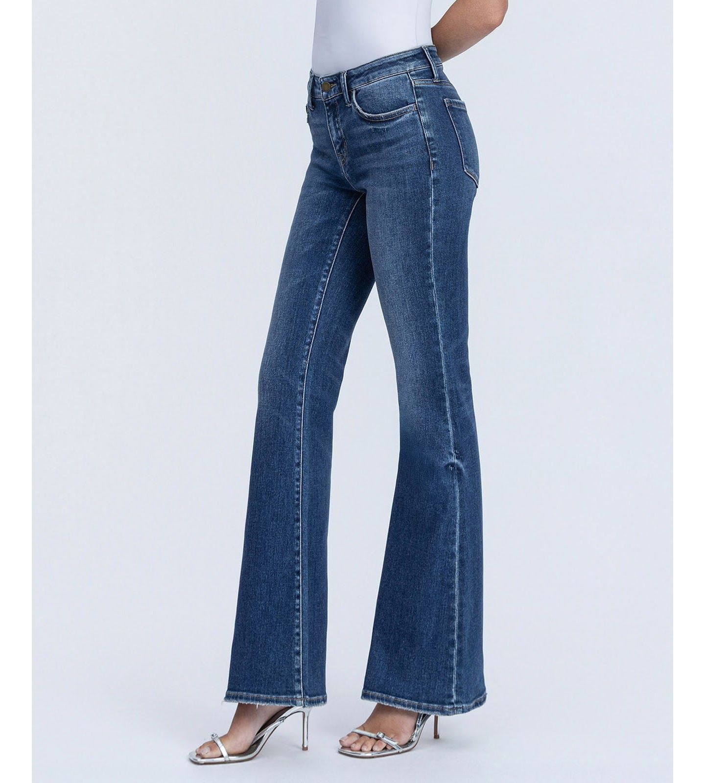 Женские джинсы Flying Monkey Low Rise Easy Flare, цвет: Синий — фото 5