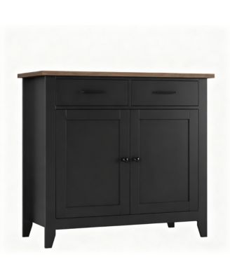 Farmhouse Buffet Cabinet with 2 Drawers and 2 Doors