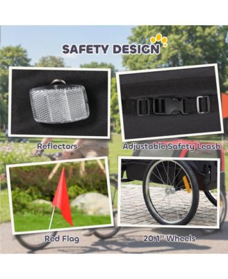 Dog Bike Trailer, Pet Cart Bicycle Carrier with 20" Air Tires
