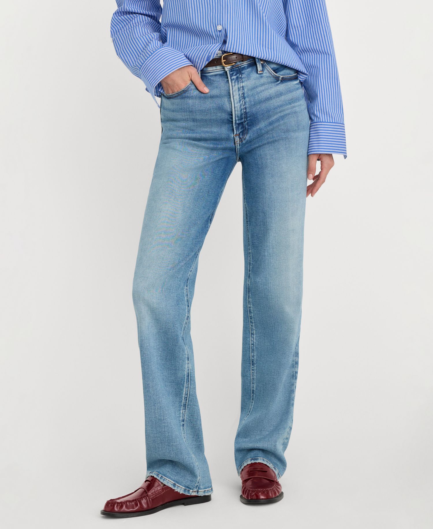 Women's Straight High-Rise-Jeans