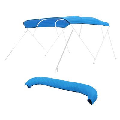 4 Bow Boat Bimini Top, 600D Polyester Waterproof Sun Protection Canopy with Storage Bag