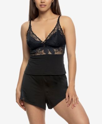 Women's Annalisa Modal and Lace Shorts and Cami PJ Set Style 950236
