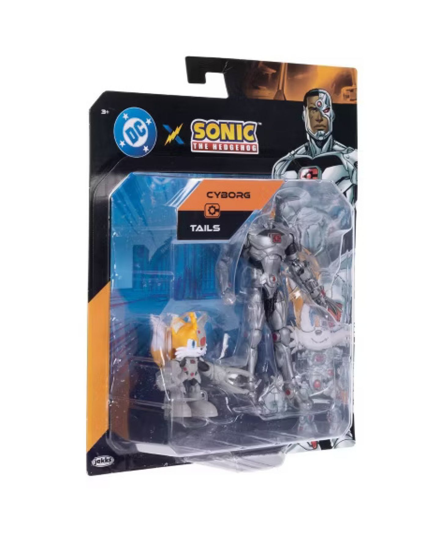 Детские фигурки DC x Sonic Tails as Cyborg and Cyborg Action Figures, 2-Piece Set, Ages 3+ — фото 3