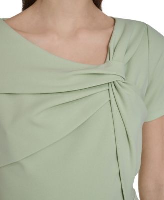 Women's Twist Neck Midi Dress