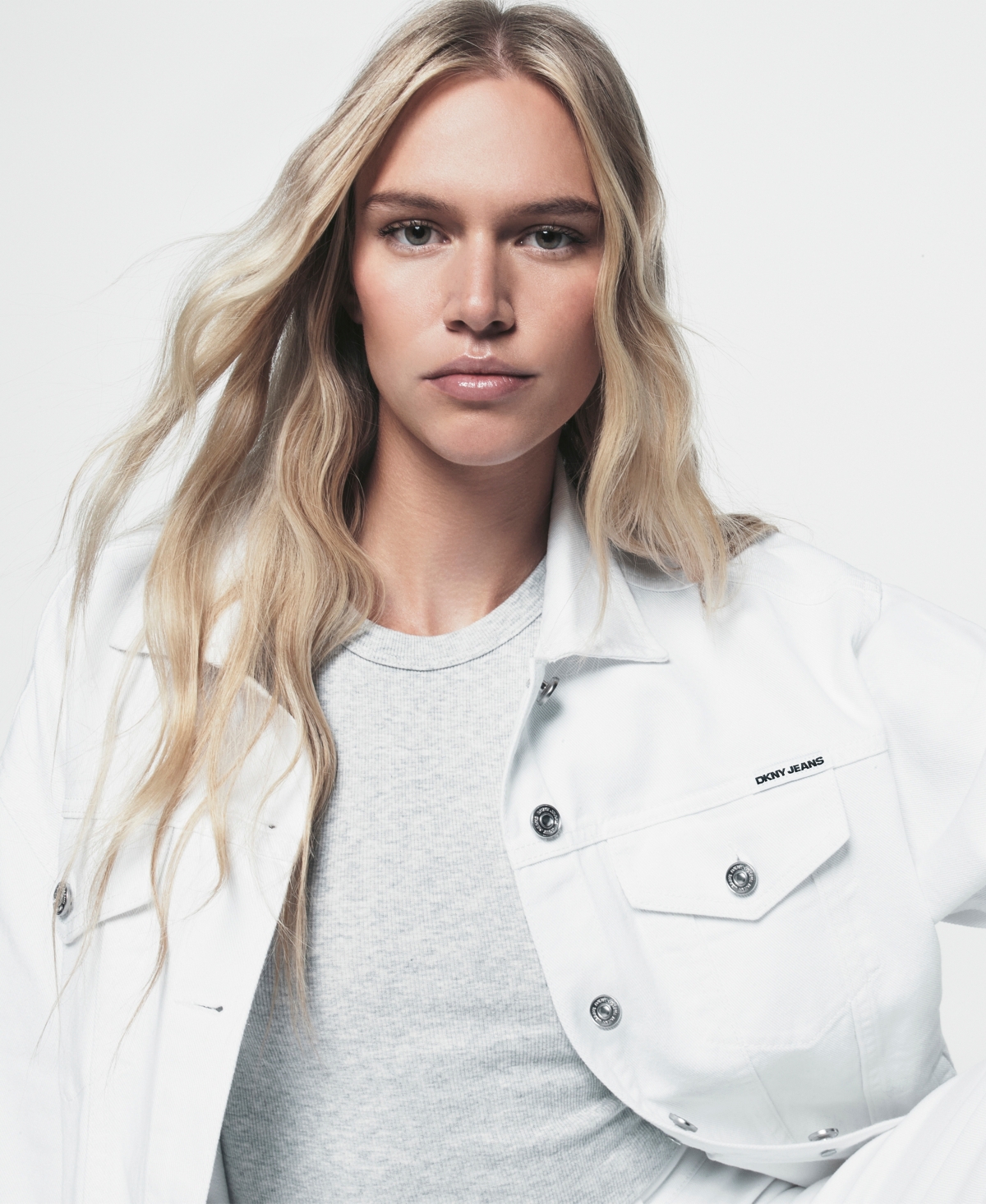 Dkny Jeans Women's Denim Trucker Jacket