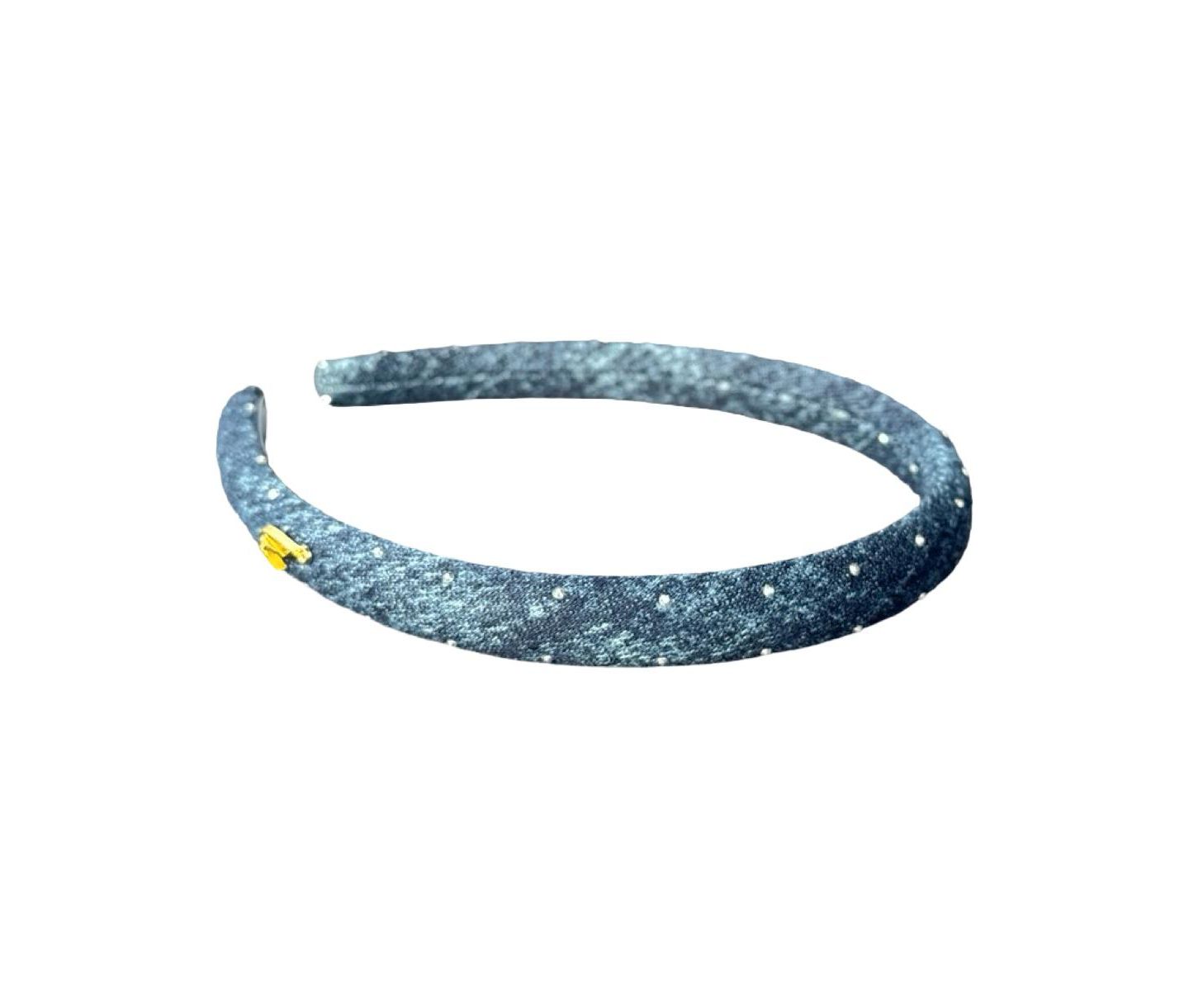 Женские аксессуары для волос Headbands of Hope Classic Thin Padded Headband - Dark Wash Stars — фото 1