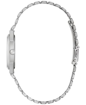 Men's Vintage Silver-Tone Stainless Steel Bracelet Watch, 32mm