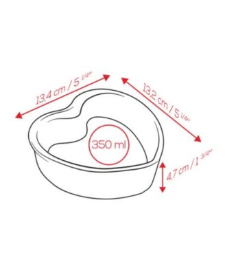 Appolia Ceramic 5.25" Heart Ramekins