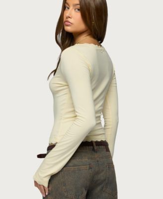 Women's Gayle Lacey Button Up Top