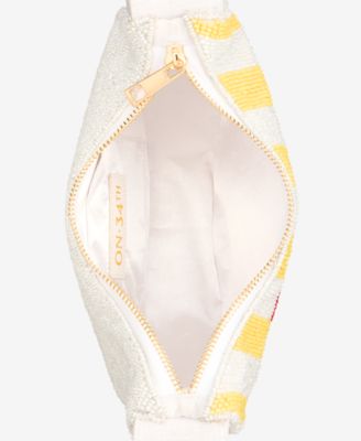 Beaded Half Moon Shoulder Bag