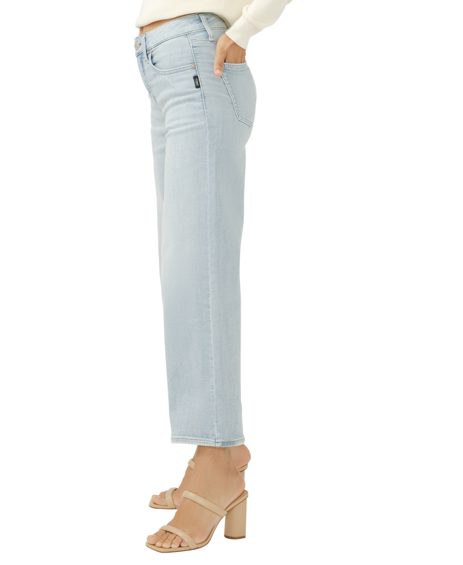 Women's Avery High-Rise Wide-Leg Cropped Jeans