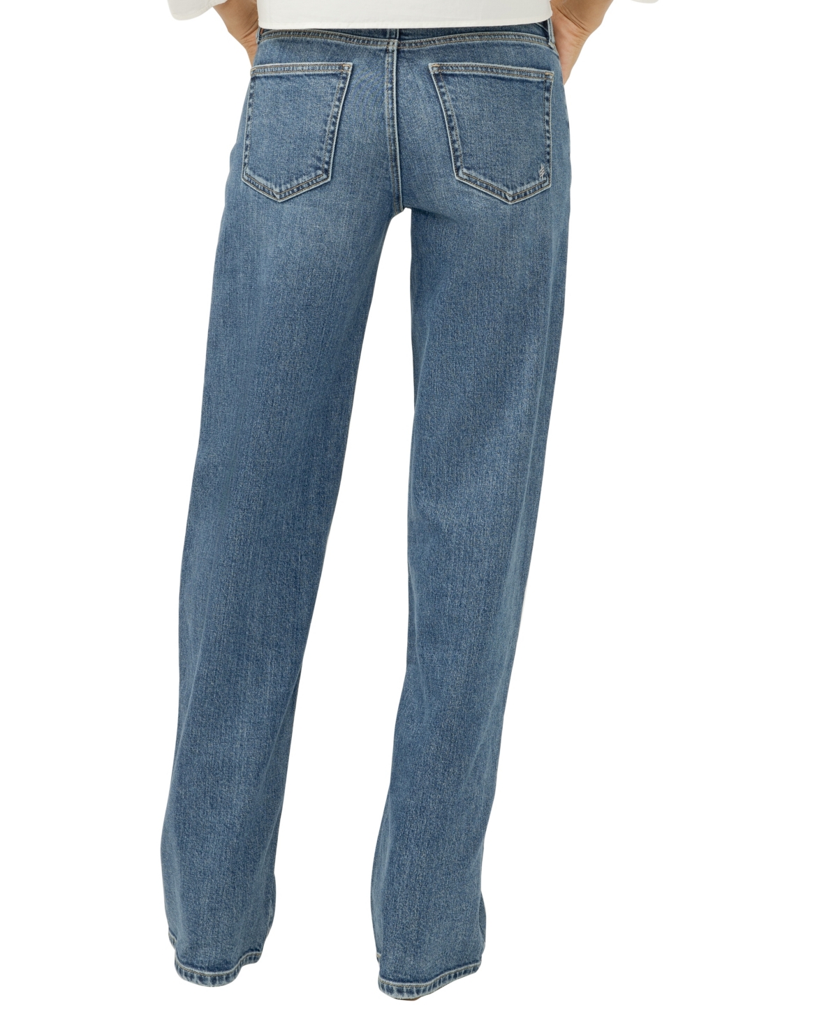 Silver Jeans Co. Women's Loose & Low Rise Straight Leg
