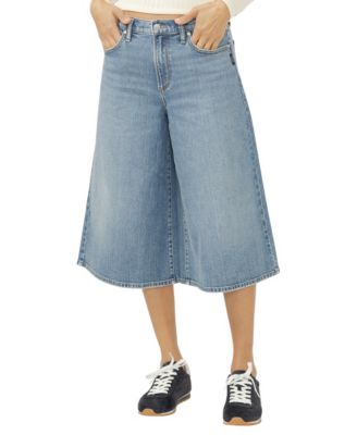Women's High-Rise Culotte Jeans