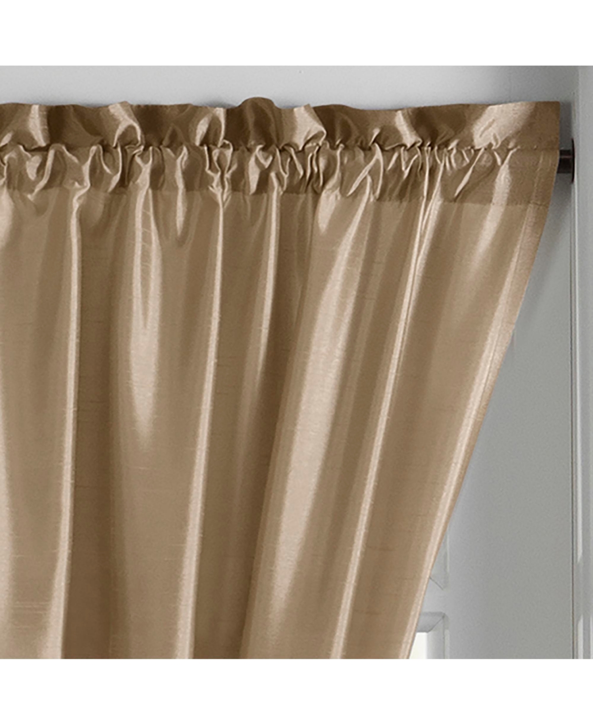 Elrene Home Fashions Colette Faux Silk French Door Window Panel