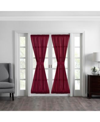 Colette Faux Silk French Door Window Panel